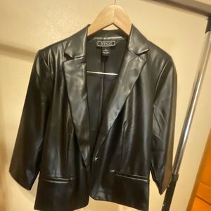Faux leather jacket